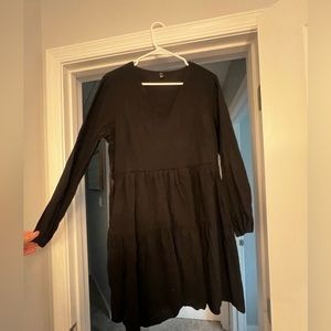 Long sleeve black dress